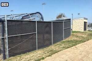 Chain link fence with security C10