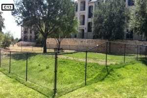 black chain link fence -C13