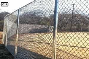 long chain link fence-C19