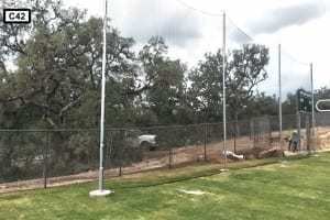 Chain LInk  light pole-C42