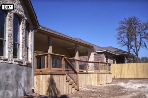 wooden deck around a house- D07