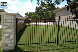 Metral fence with stone pilairs- M019 Metral fence with stone pilairs- M019