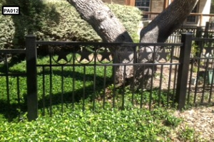 custom built metal fence- PA012