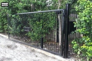 Custom built metal fence- PA024