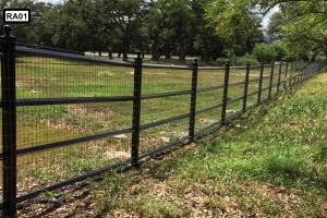 black metal ranch fence- RA01