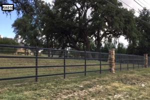 metal fence line- RA016