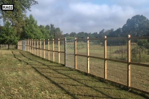 wooden ranch fence- RA02