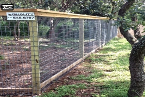 wooden fenceline with metal - RA020