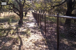 long metal fence line- RA025