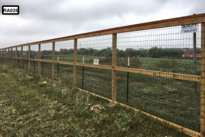 wooden  with meatal fencing- RA026