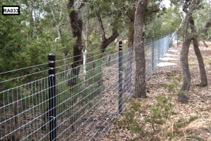 metral posts with metal fencing- RA033